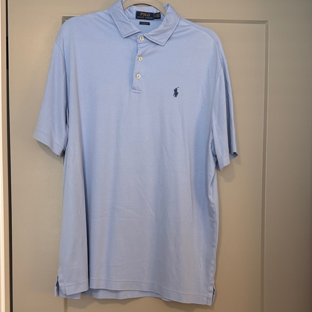 Polo by Ralph Lauren Men's Sky Blue Polo Shirt